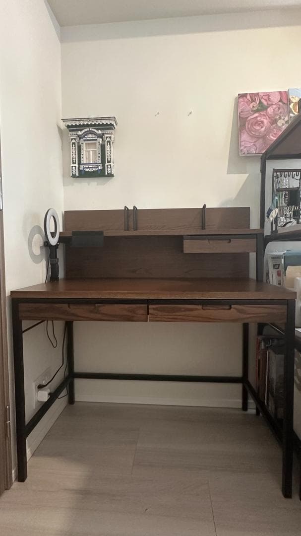 Koizumi Brost 学習机＆上棚セット701VBダークブラウン 送料込み