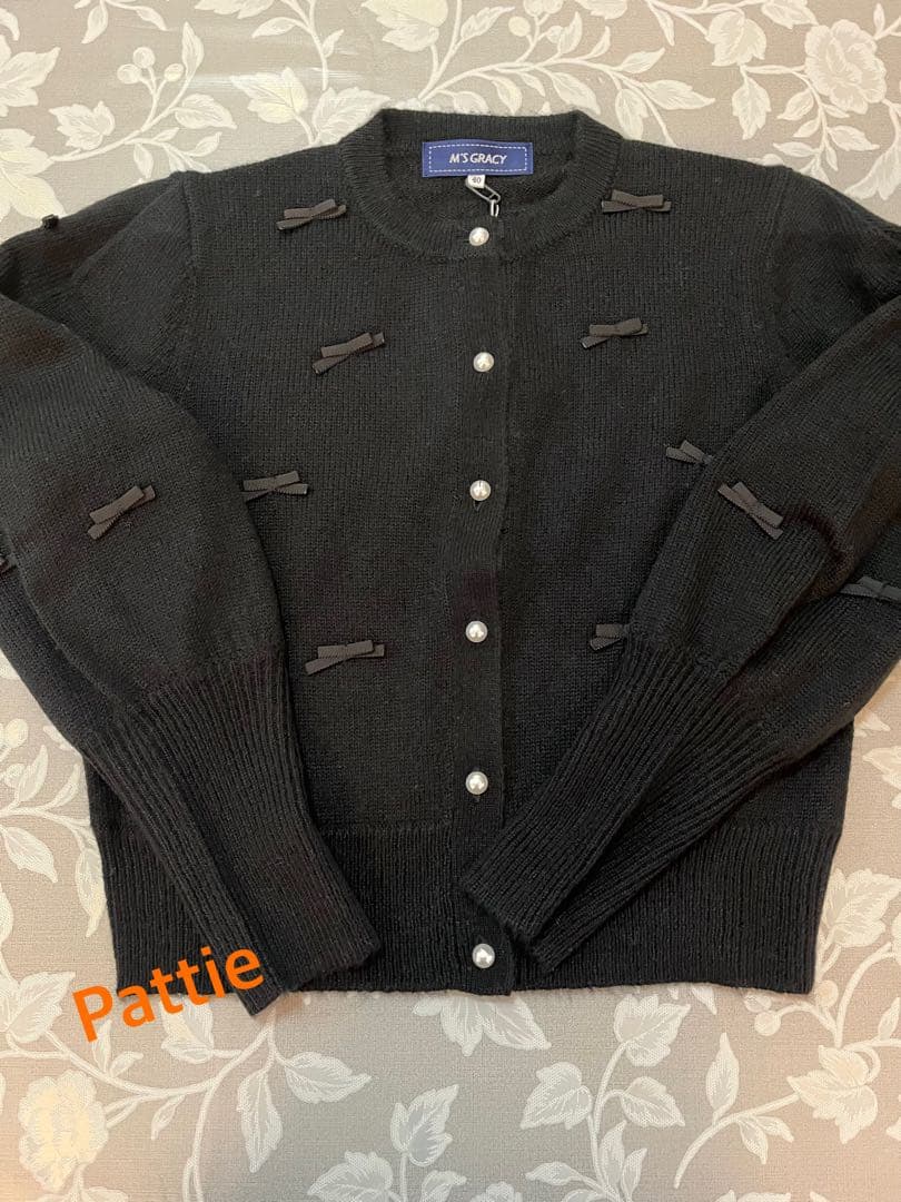 エムズグレイシー未使用プチリボンガーディガン40