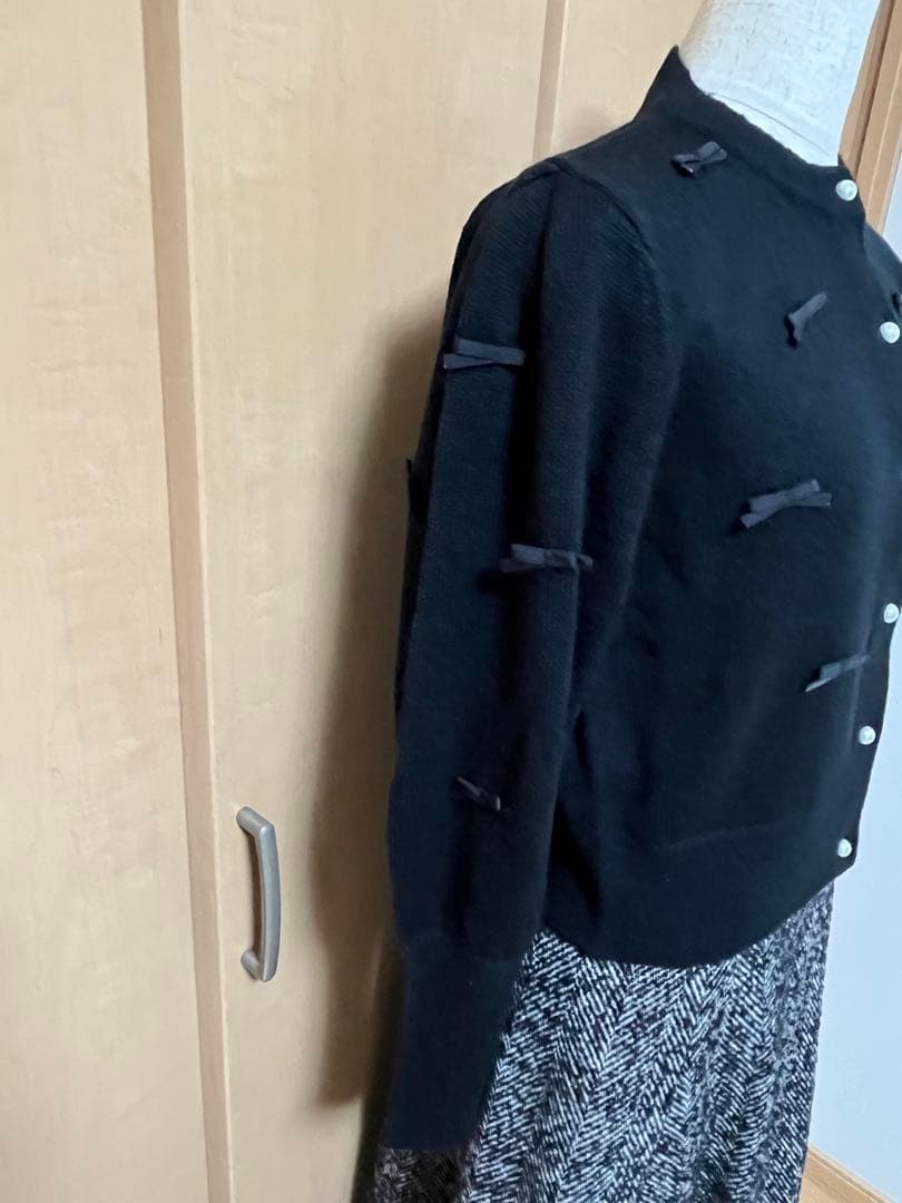 エムズグレイシー未使用プチリボンガーディガン40