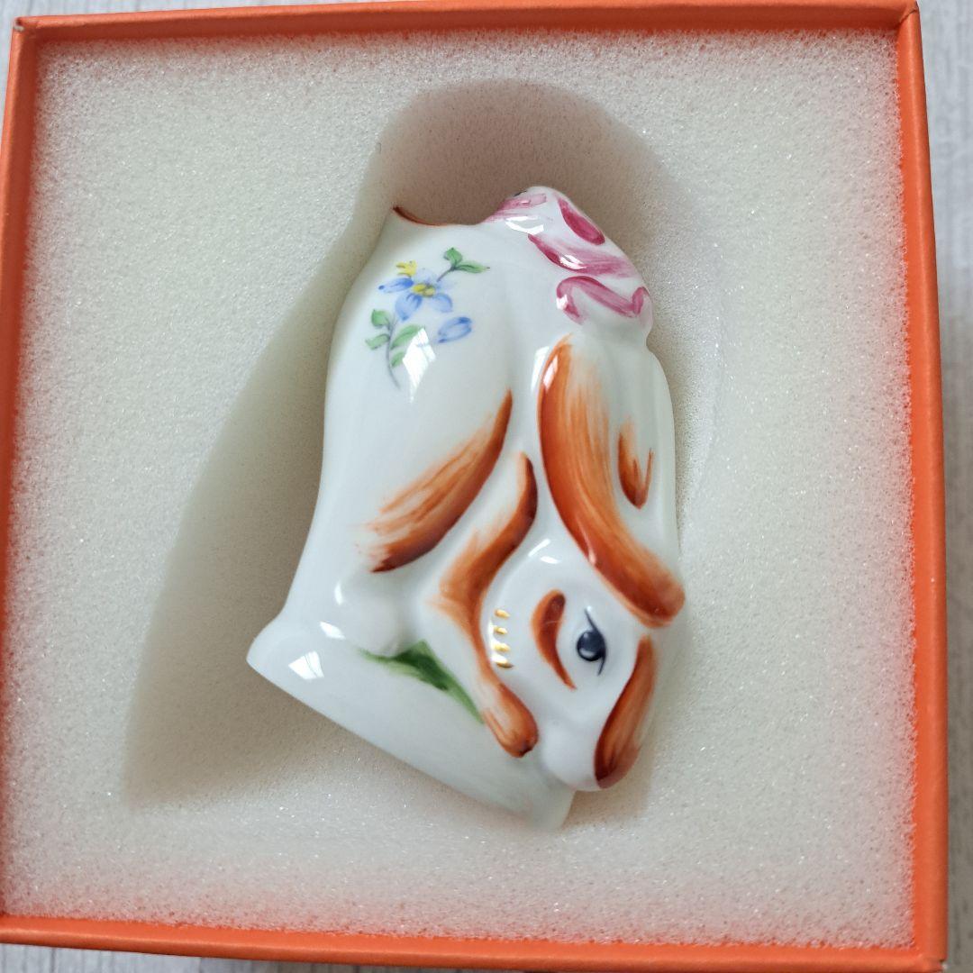 残１【新品未使用】マイセン　ミニ干支人形　卯　ウサギ　メス　イヤーコレクション