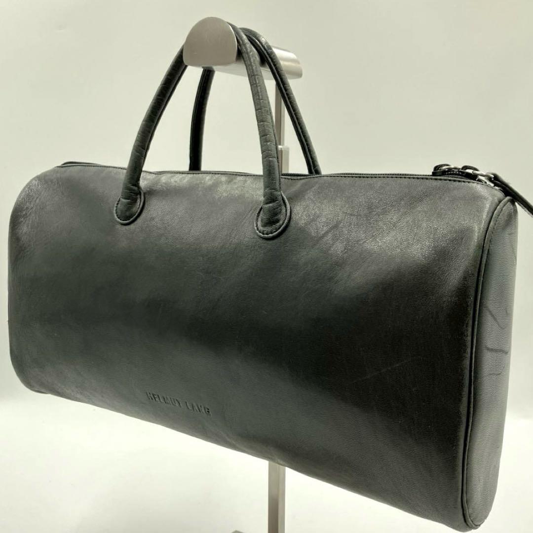 n*l様 【希少】ヘルムートラング　本人期 ボストン型 レザーハンドバッグ 本革