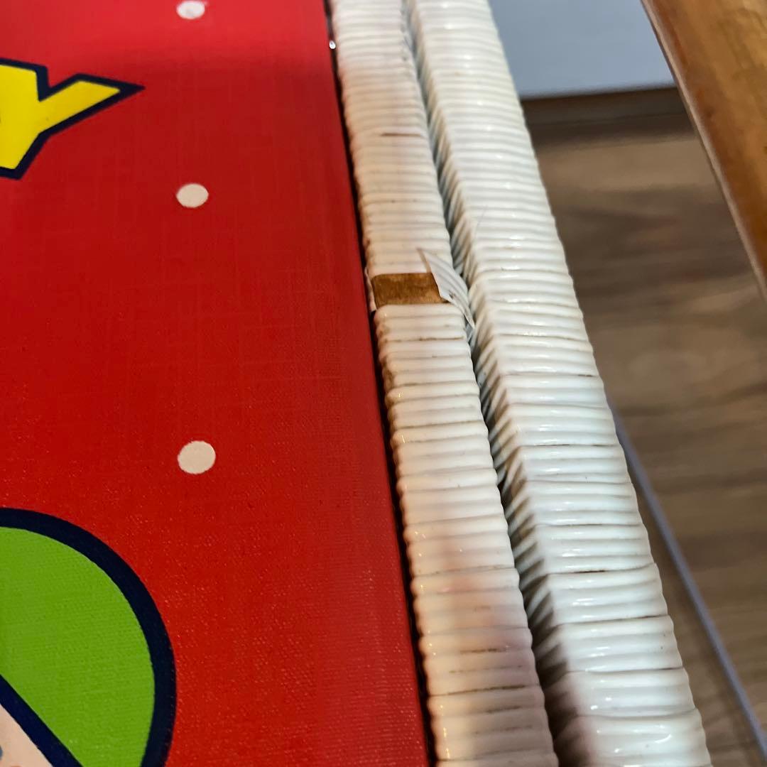 レトロ　ハローキティ　かご　バスケット　サンリオ　収納　籠　昭和　レア編み込み