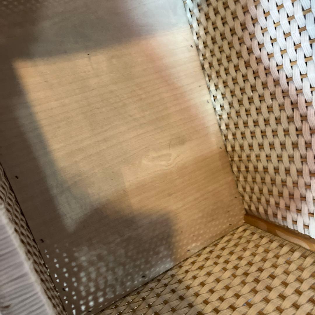 レトロ　ハローキティ　かご　バスケット　サンリオ　収納　籠　昭和　レア編み込み