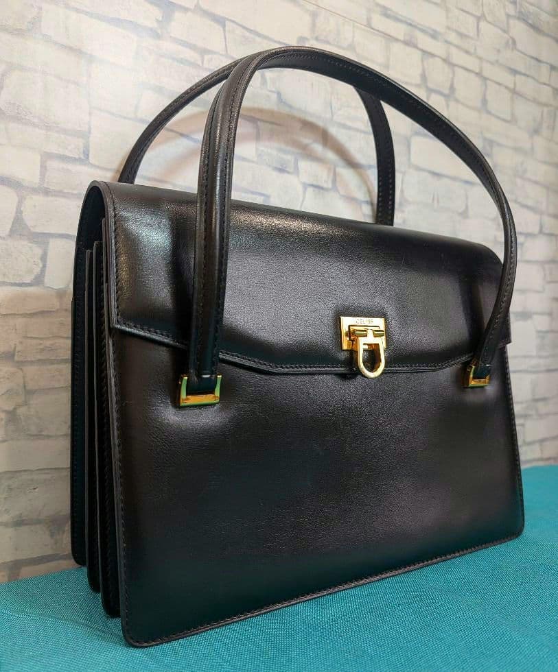 ✨king…✨♥美品♥セリーヌ ハンドバッグ レザー CELINE
