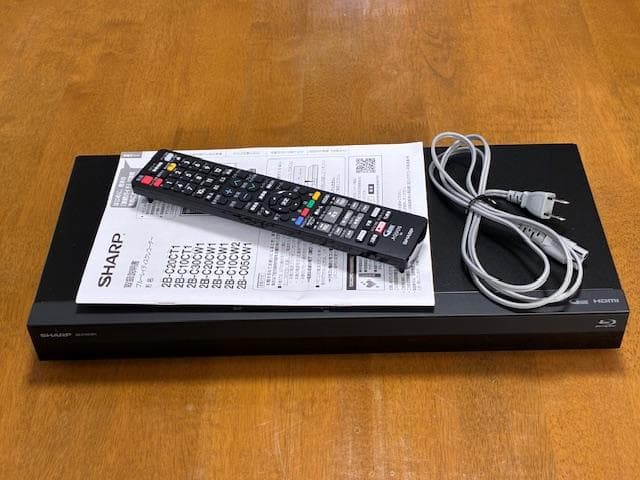 シャープ　AQUOS 　BDレコーダー　1TB　2B-C10CW1　2021年製