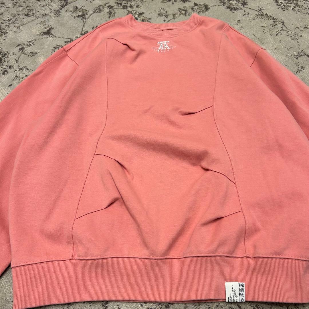 美品　ADERERROR ピンク スウェット アーダーエラー　Nolc logo