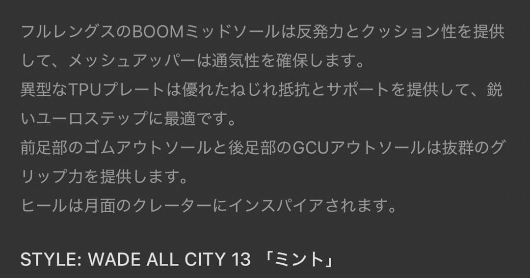 【新品未使用】Wade All City 13 ミント 25センチ