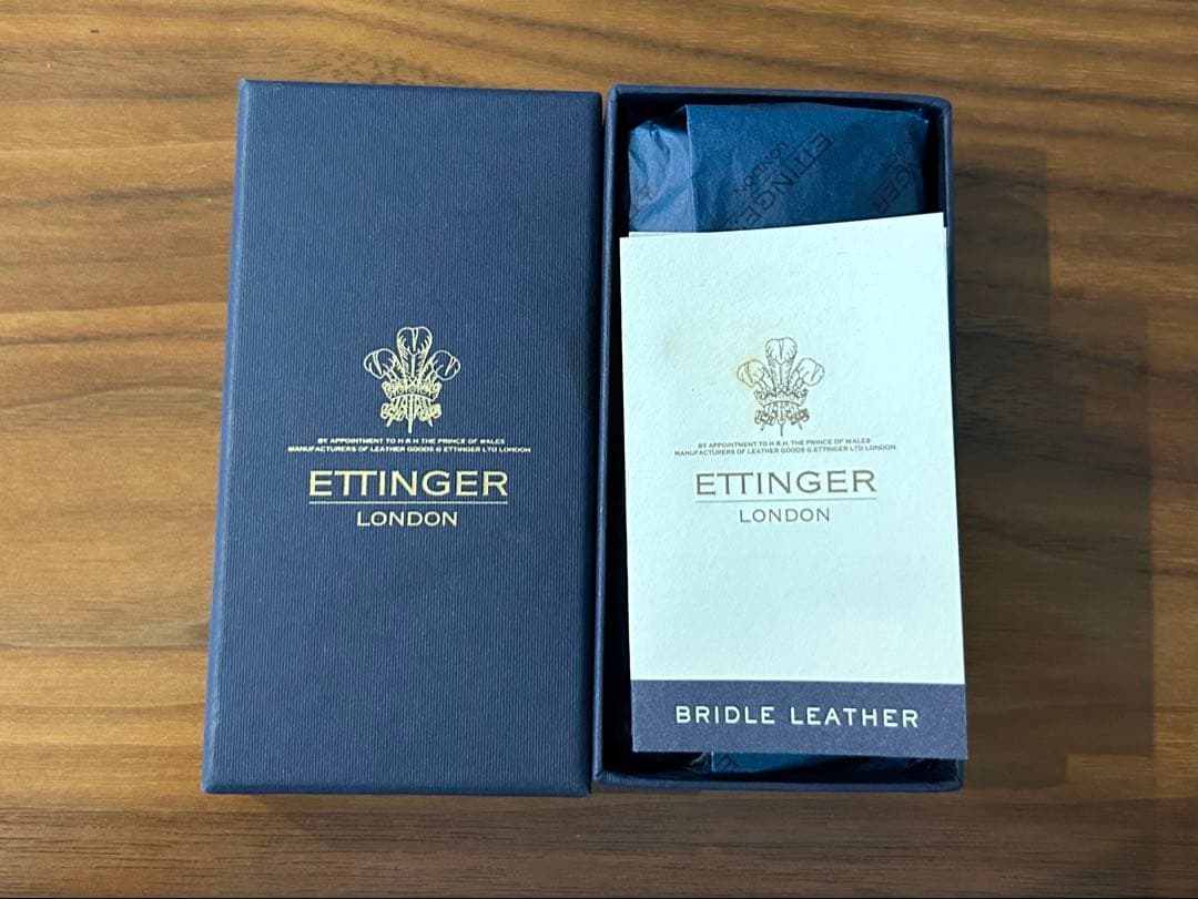 ETTINGER ブラウン レザー キーケース