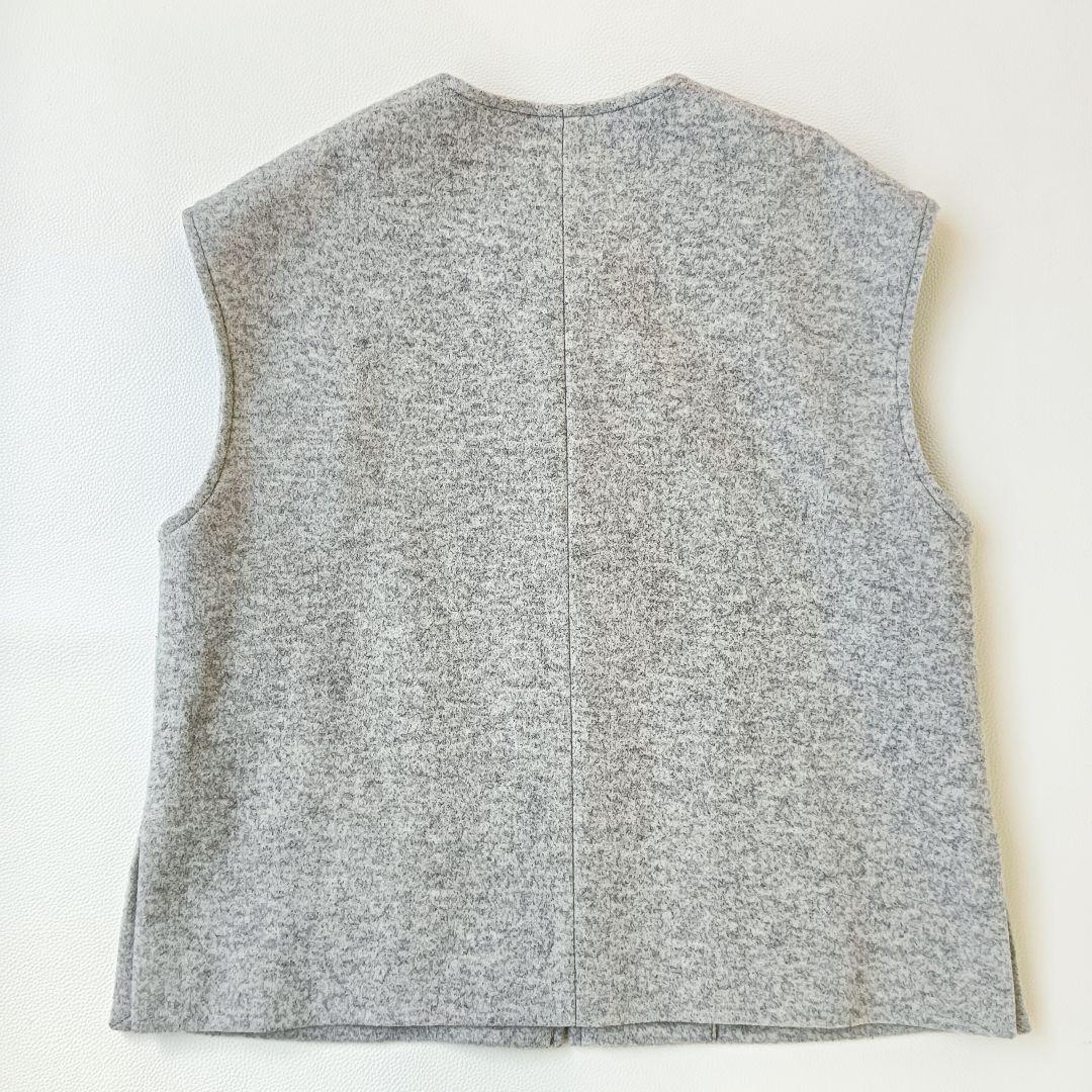 ほぼ未使用✨《YONFA》ヨンファ ウールジップベスト ダブルジップ キレイめ