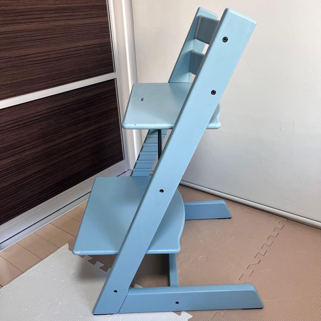 【新型】シリアルNo4　ストッケ トリップトラップ ハイチェア アクアブルー