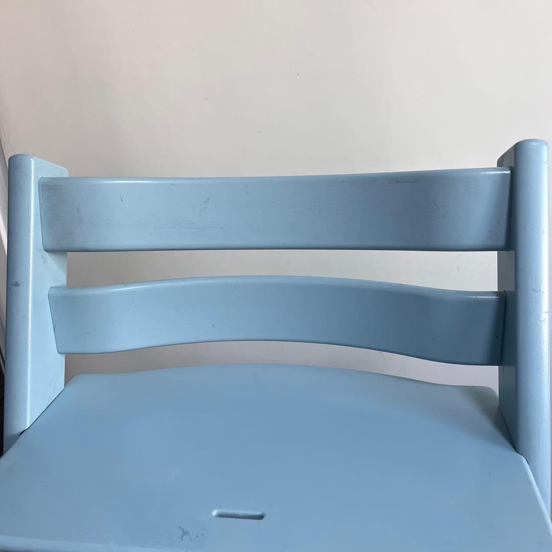 【新型】シリアルNo4　ストッケ トリップトラップ ハイチェア アクアブルー