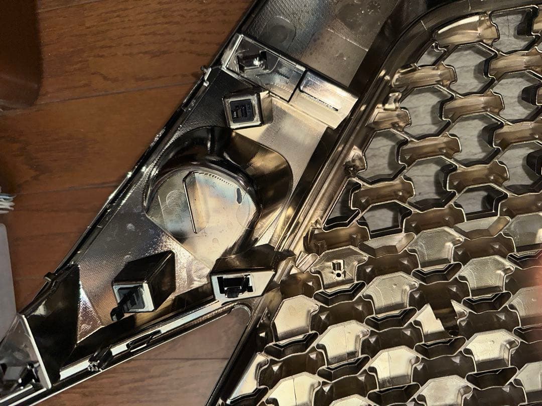 セレナオーテックC27純正前期ブラックソリッドメッシュグリル