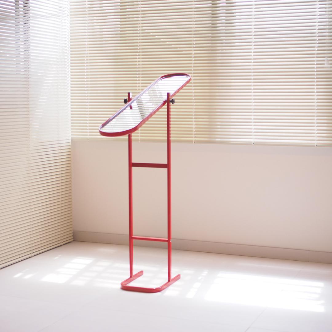 ミッドセンチュリー 80s レトロポップ スタンドミラー