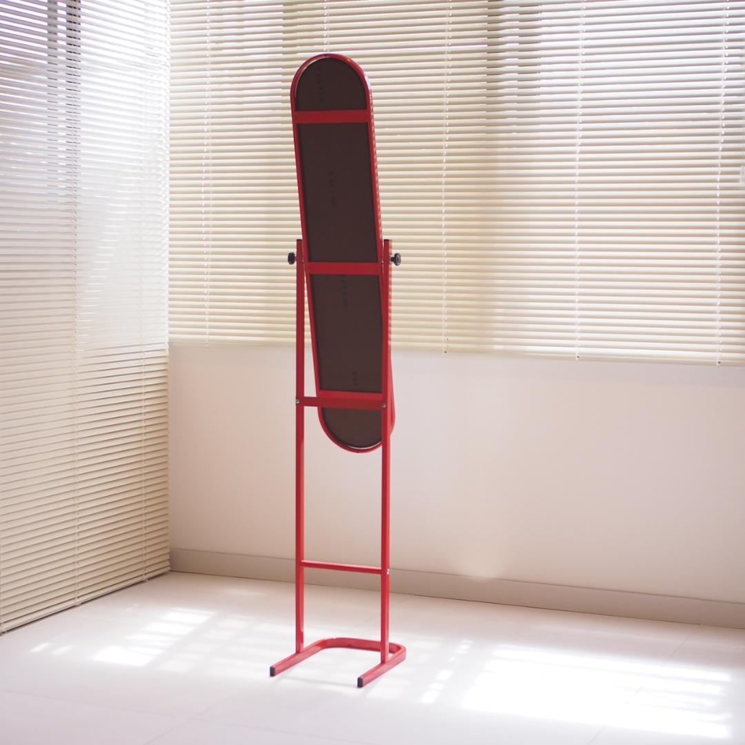 ミッドセンチュリー 80s レトロポップ スタンドミラー