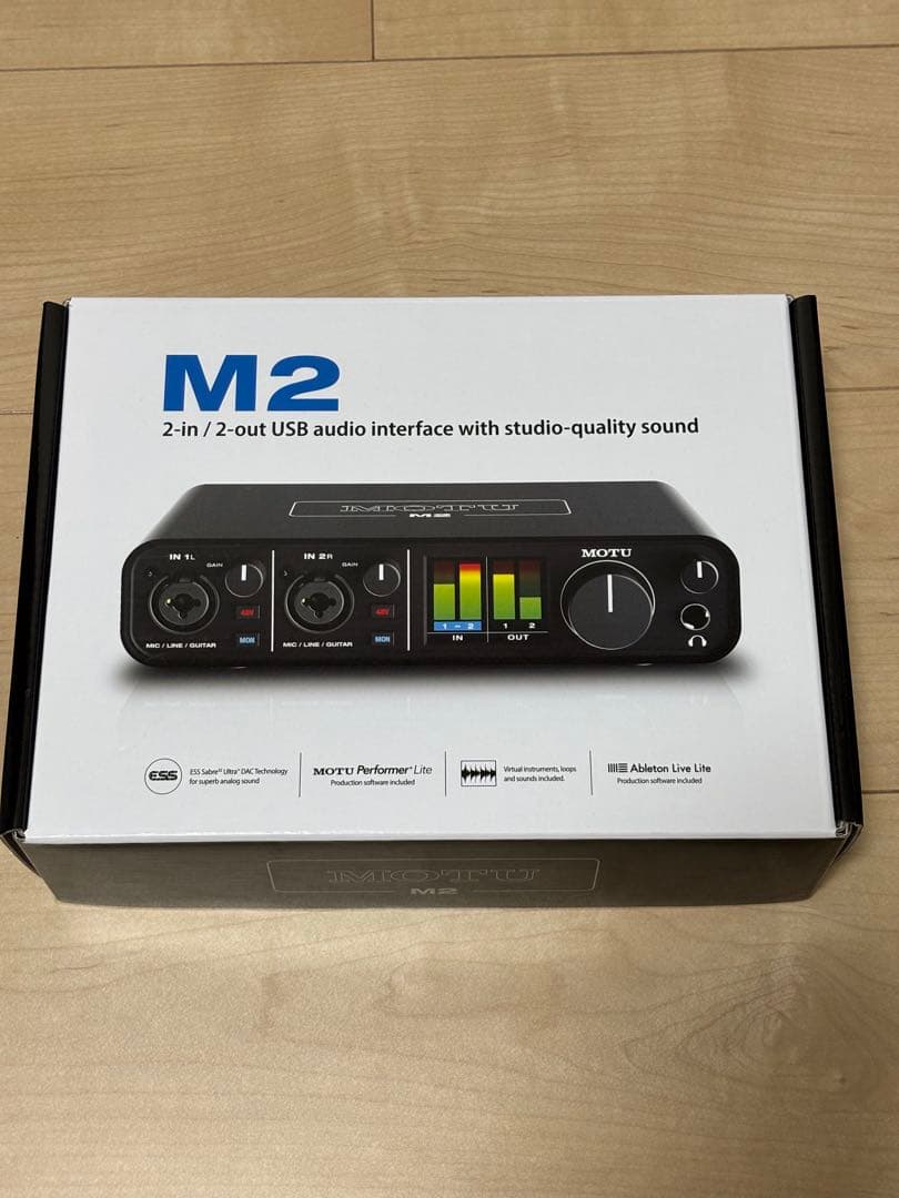 MOTU M2 2in 2out USBオーディオインターフェース