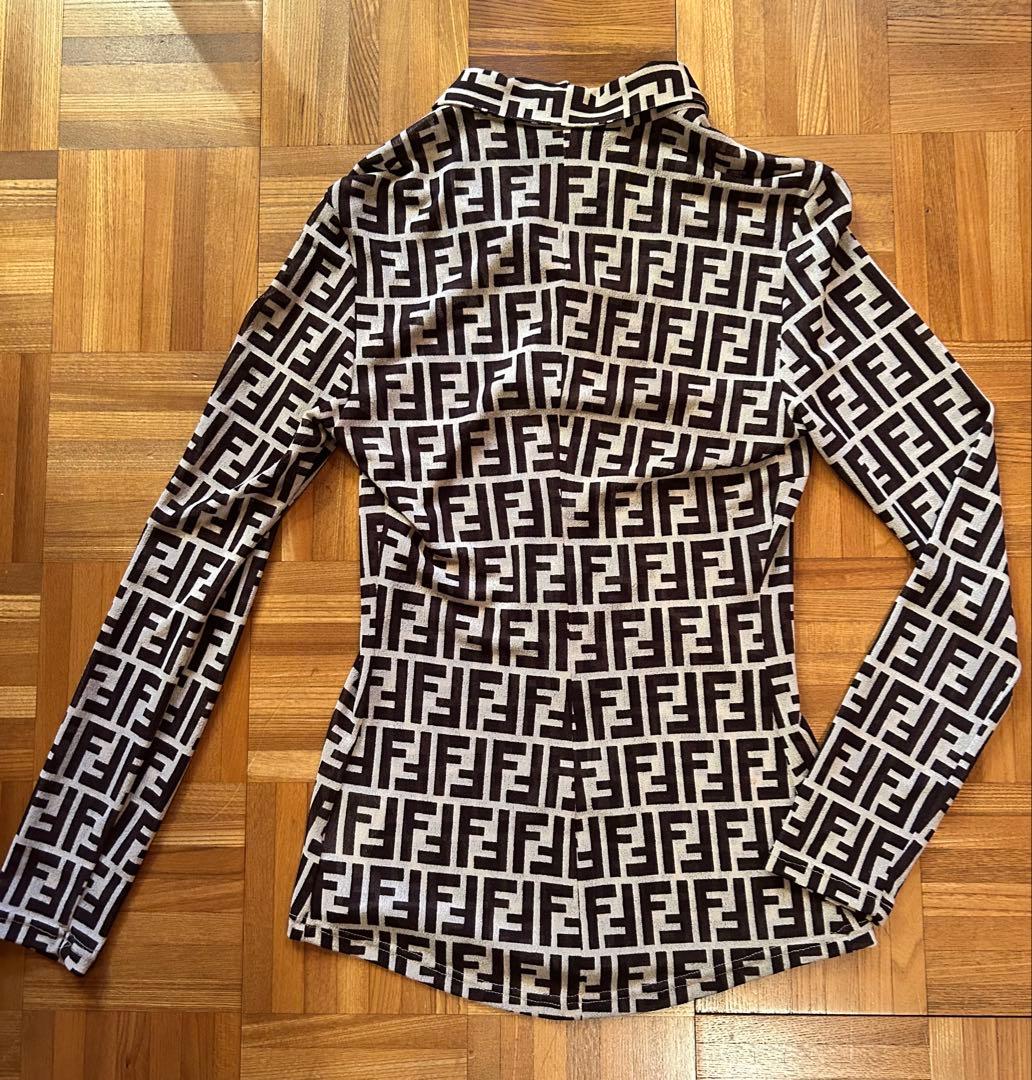 FENDI フェンディ シャツ ズッカ柄 FF柄 Mサイズ　長袖　最終値下げ