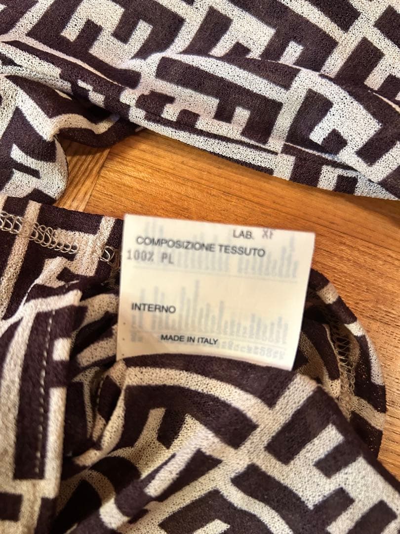 FENDI フェンディ シャツ ズッカ柄 FF柄 Mサイズ　長袖　最終値下げ