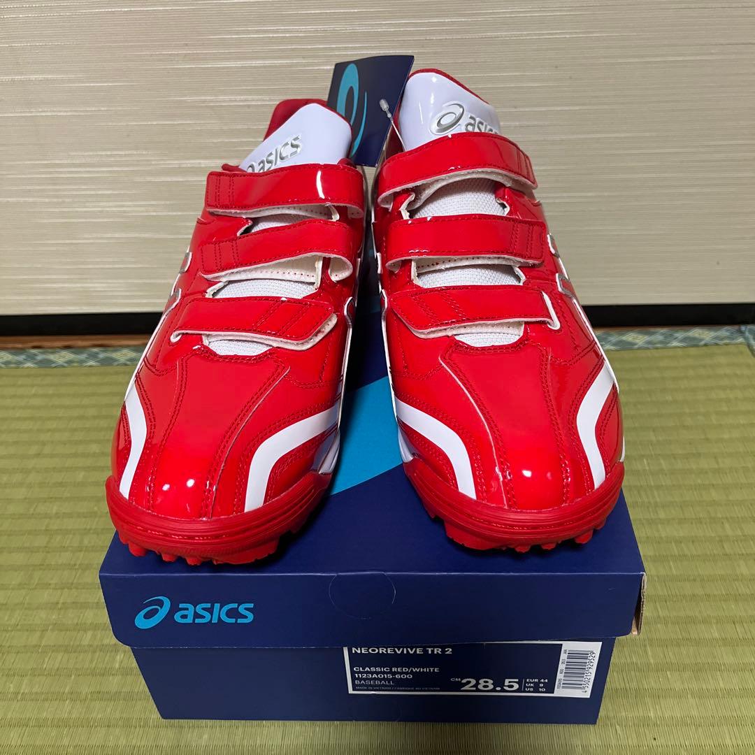 asicsベースボール　トレーニングシューズ 28.5cm レッド