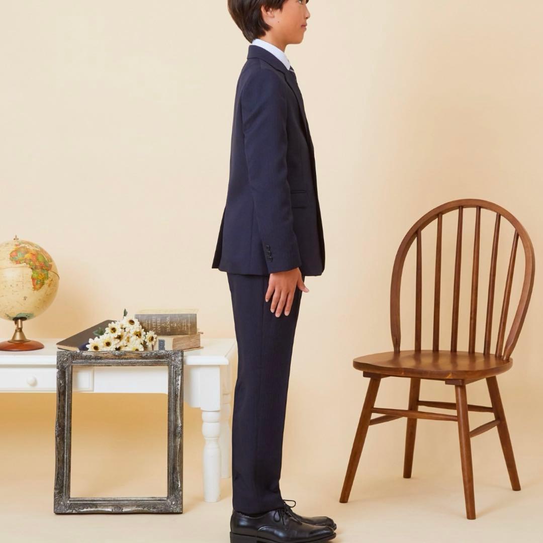 極美品✨⑤点フルセット　CHOPIN 黒スーツ　セットアップ150濃紺ネイビー