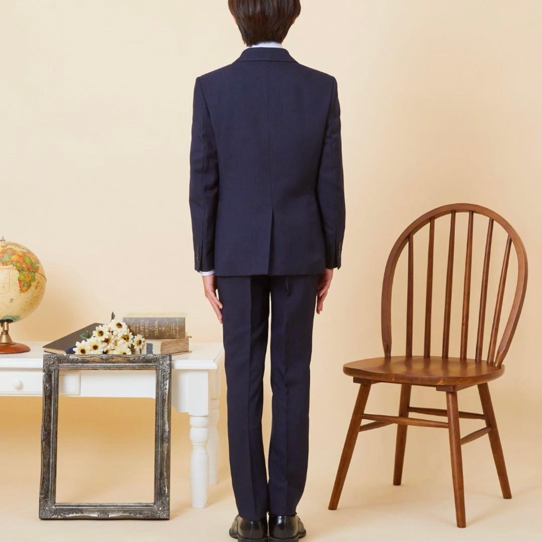 極美品✨⑤点フルセット　CHOPIN 黒スーツ　セットアップ150濃紺ネイビー