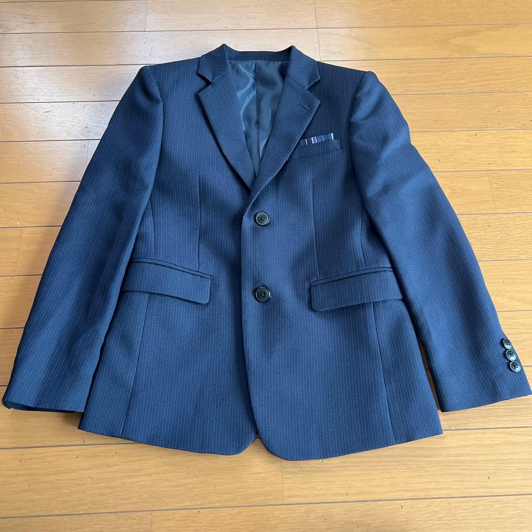 極美品✨⑤点フルセット　CHOPIN 黒スーツ　セットアップ150濃紺ネイビー