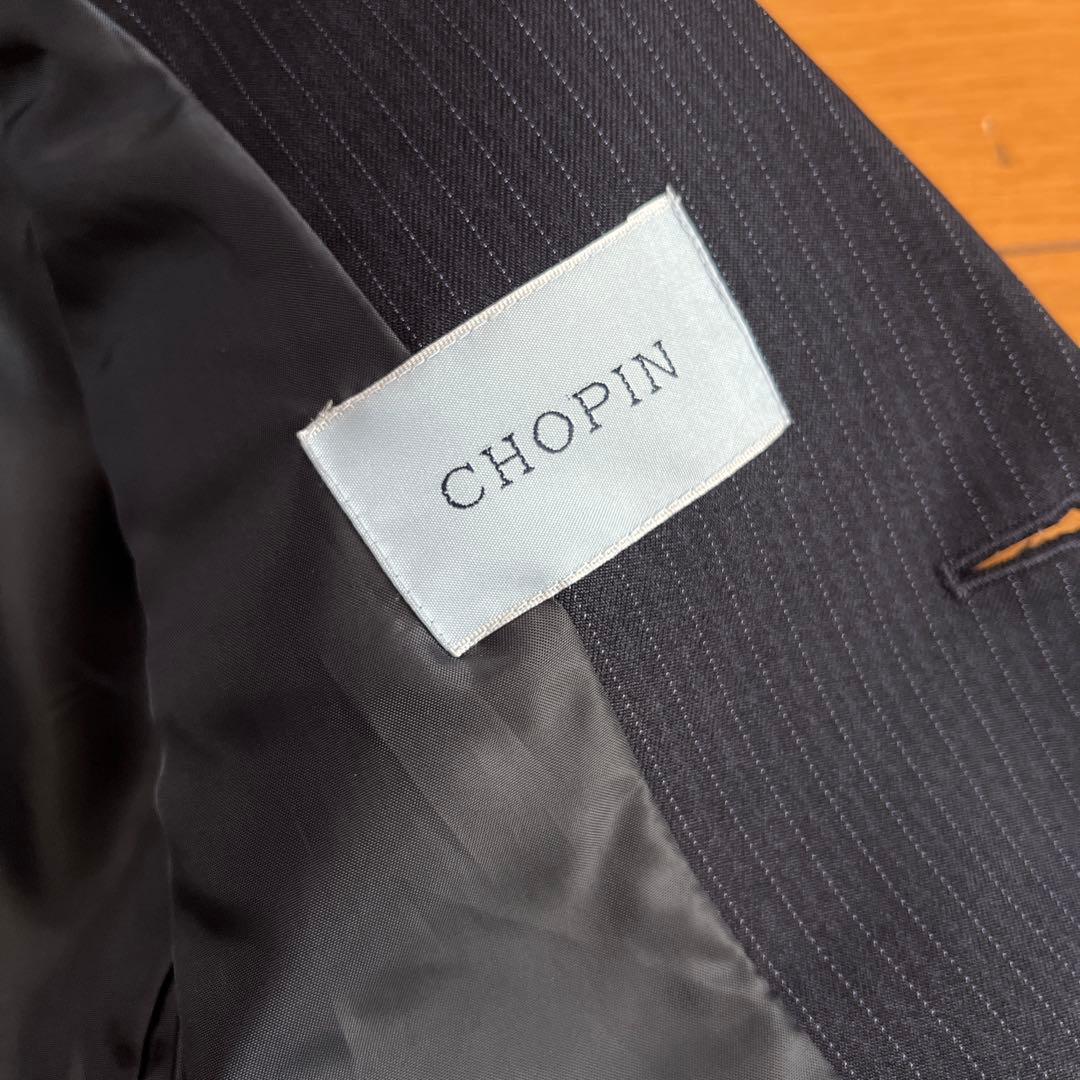 極美品✨⑤点フルセット　CHOPIN 黒スーツ　セットアップ150濃紺ネイビー