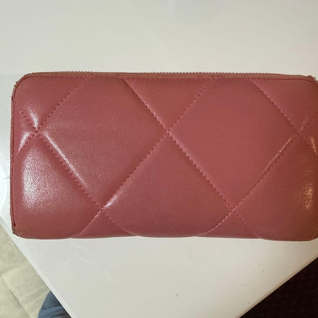 Chanel ピンク キルティング 長財布