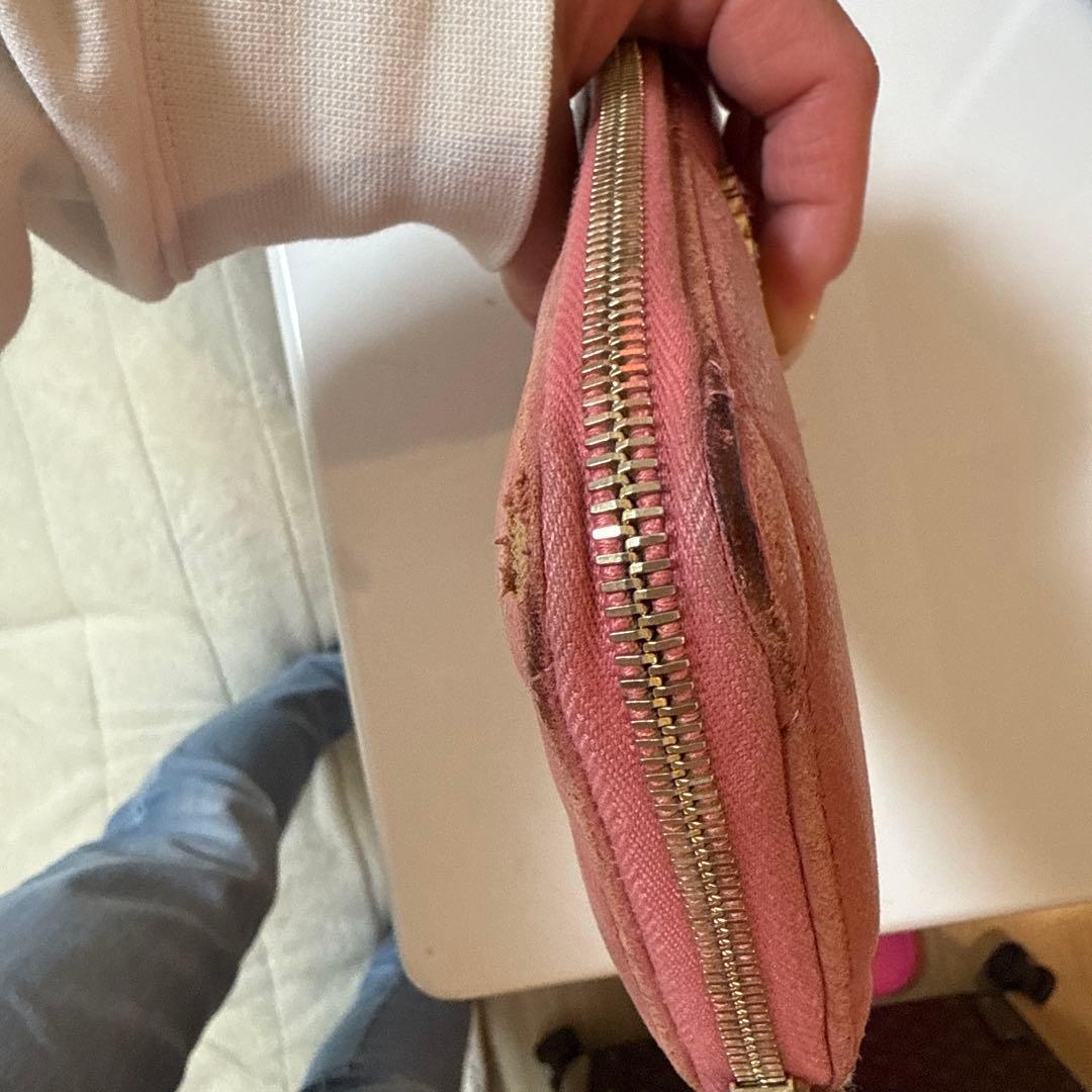 Chanel ピンク キルティング 長財布