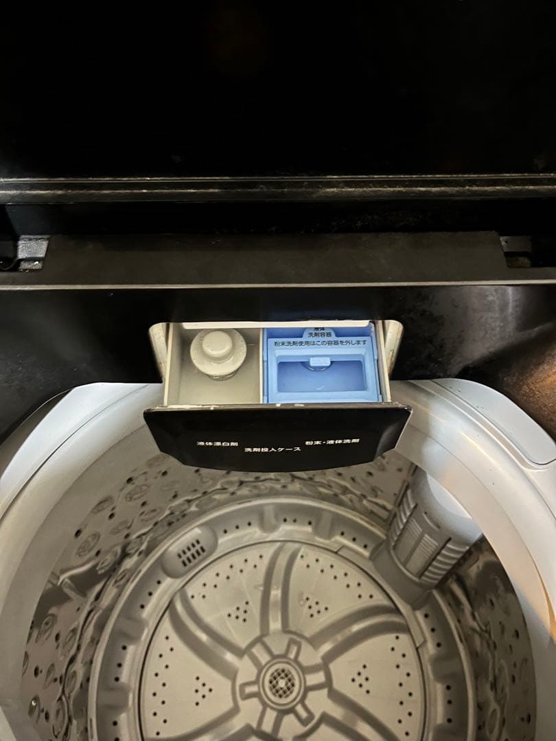 アイリスオーヤマ6kg 2021年製上面開き式洗濯機 ブラック