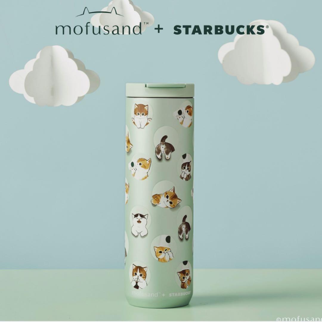 海外Starbucks♡Mofusandステンレススティールタンブラー水筒スタバ