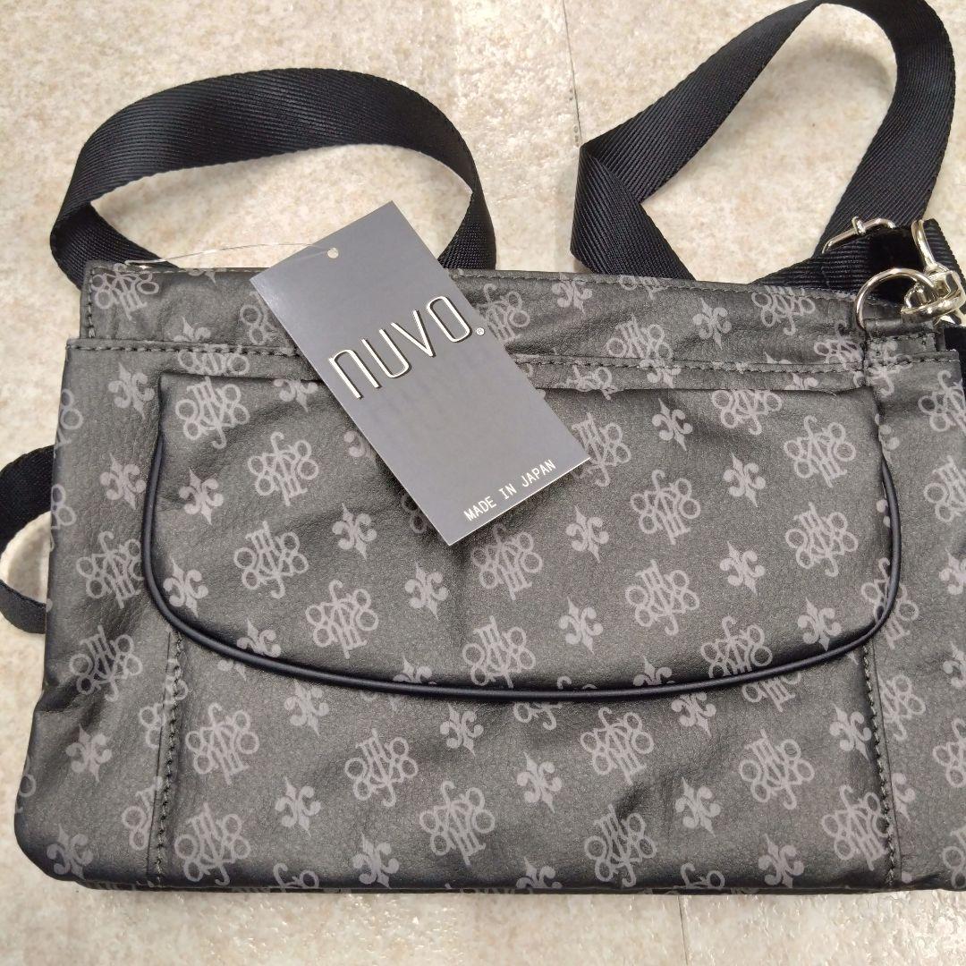 新品 ヤマト屋 NUVO お財布ショルダーバッグ ブラック