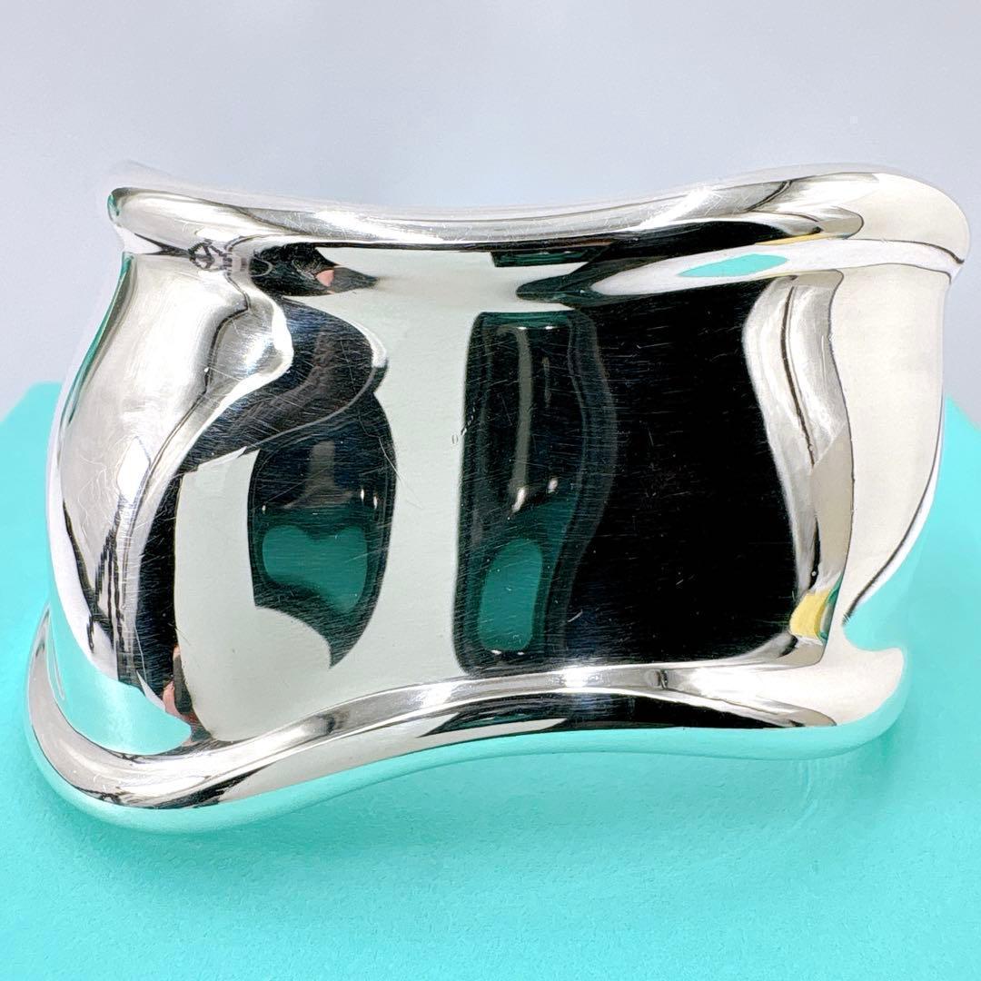 美品 ティファニー ボーンカフ スモール バングル シルバー925