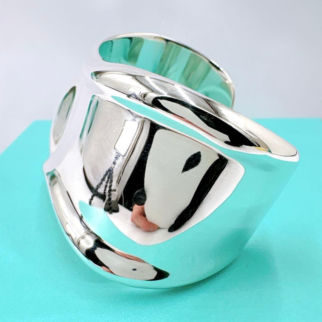 美品 ティファニー ボーンカフ スモール バングル シルバー925