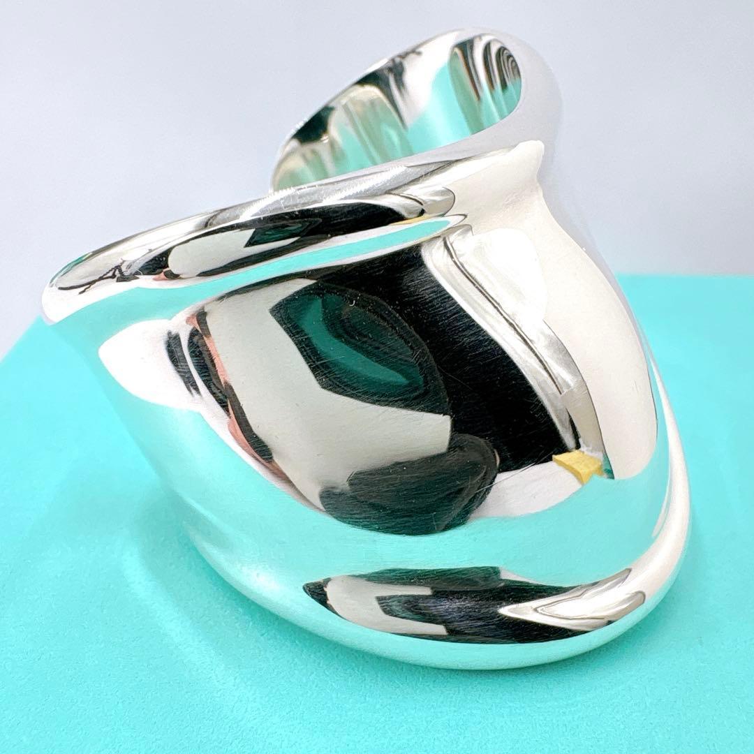 美品 ティファニー ボーンカフ スモール バングル シルバー925