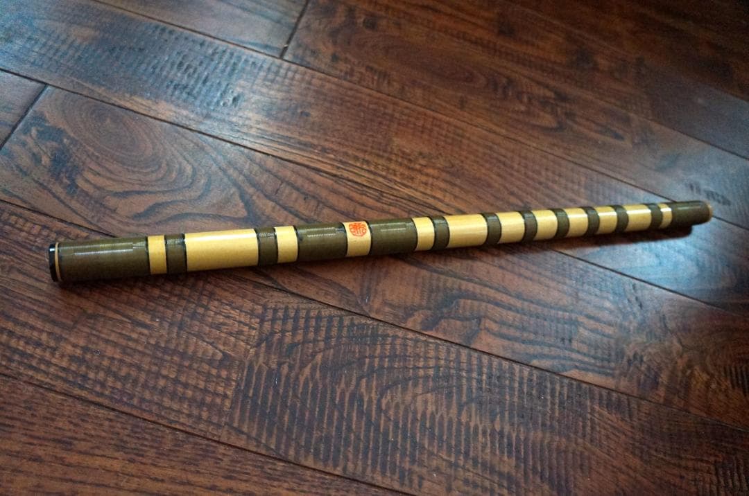 竹笛・横笛・和楽器・六穴・五本調子・祭り笛・巻き有り・美品