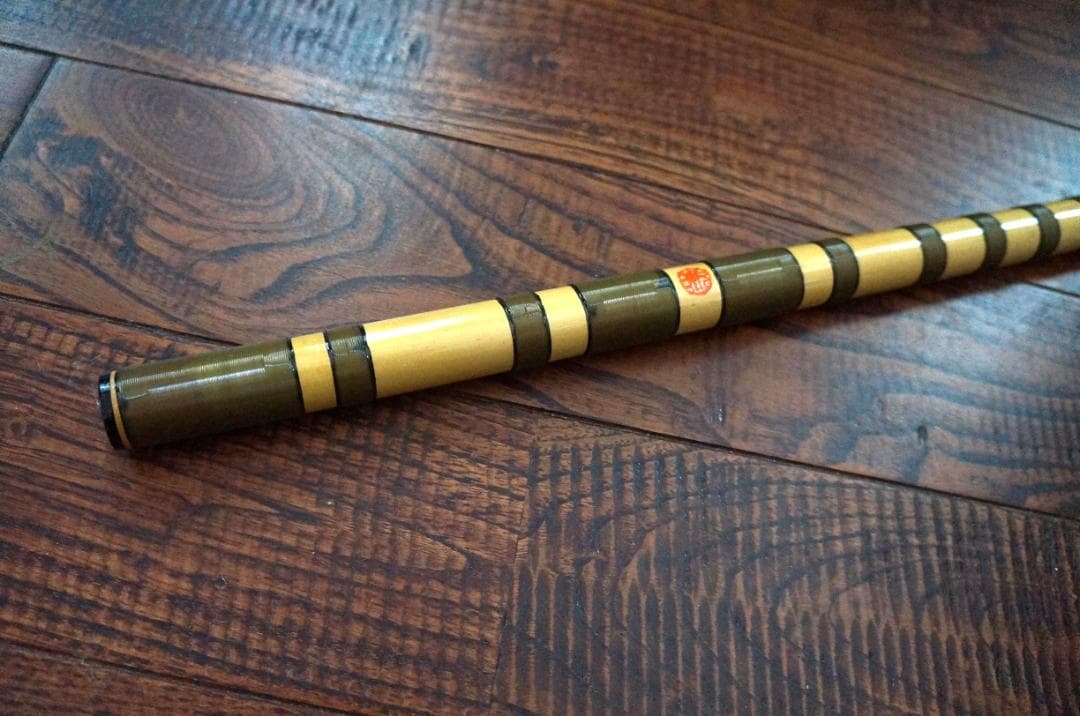 竹笛・横笛・和楽器・六穴・五本調子・祭り笛・巻き有り・美品