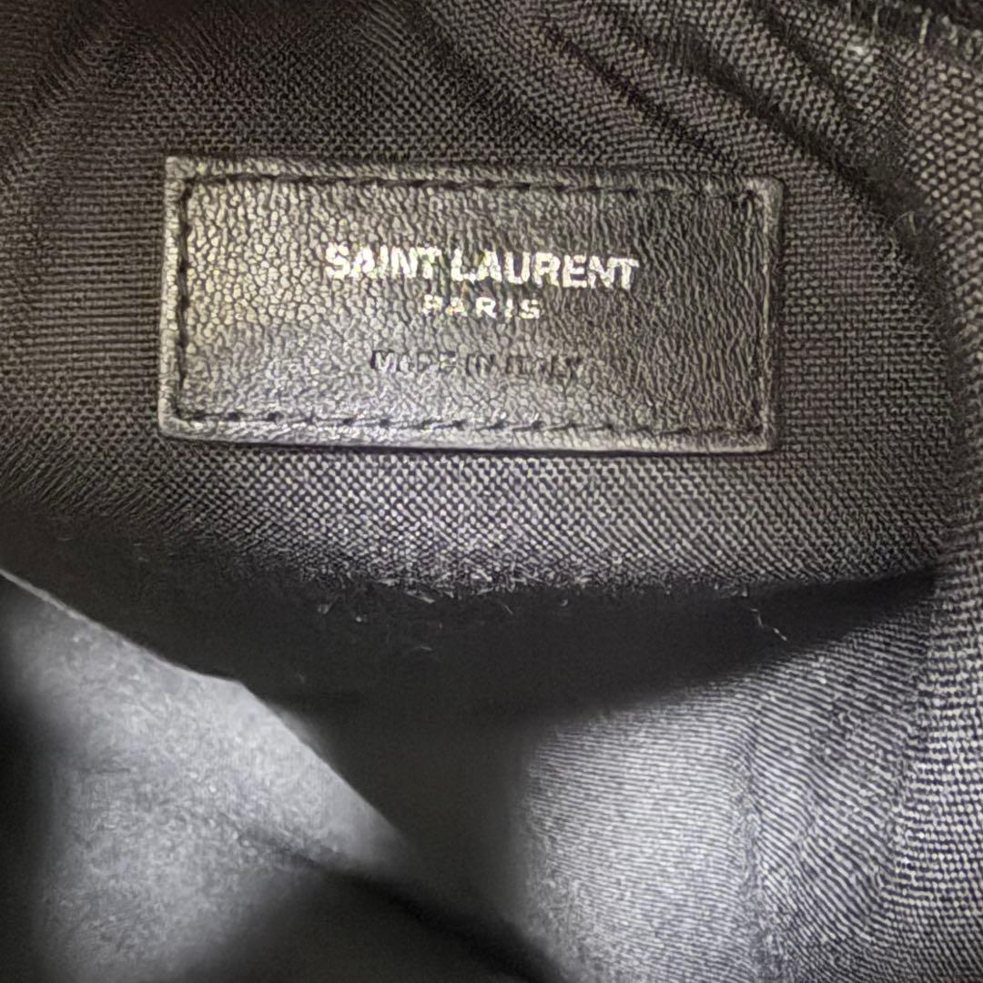 ✨超美品✨サンローランパリ　シティ　リュック　黒　スタッズ　大容量　ロゴ