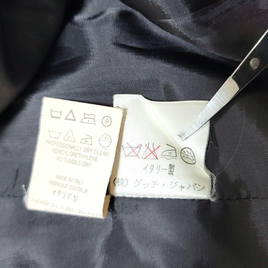 GUCCI ジャケット テーラードジャケット グレー ストライプ 40