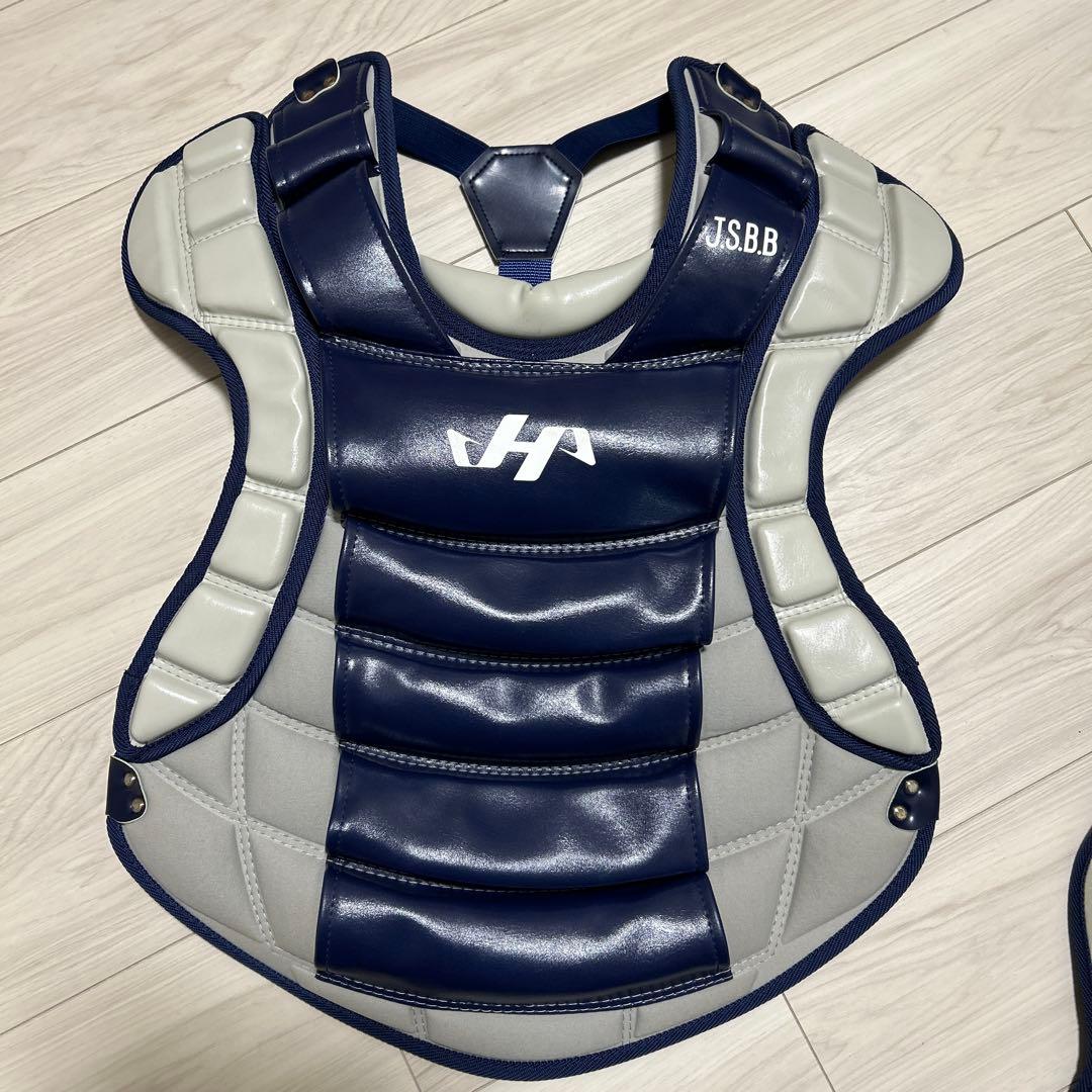 値下げしました。ハタケヤマ　キャッチャー防具セット　オーダーマスクニークッション