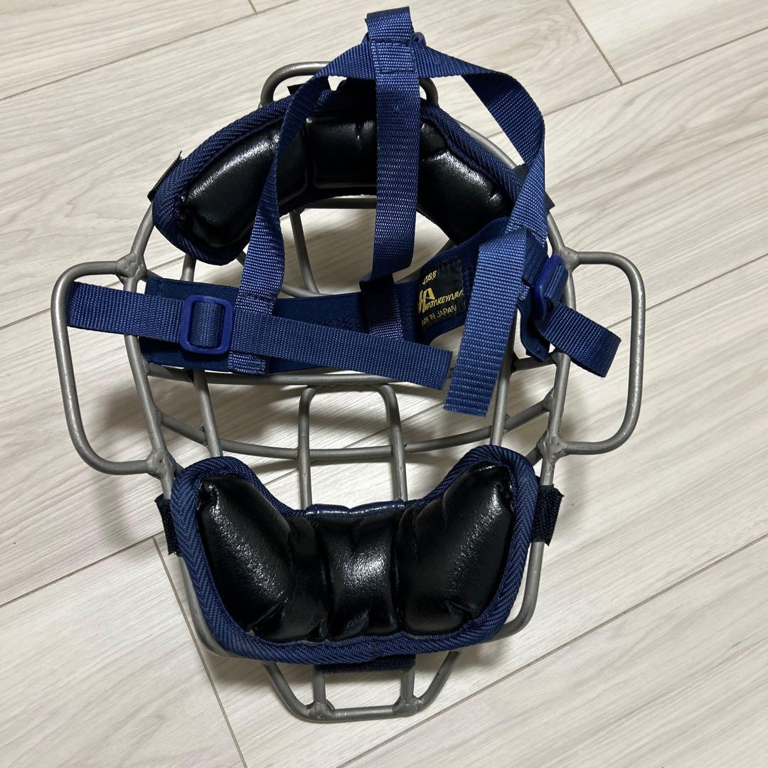 値下げしました。ハタケヤマ　キャッチャー防具セット　オーダーマスクニークッション