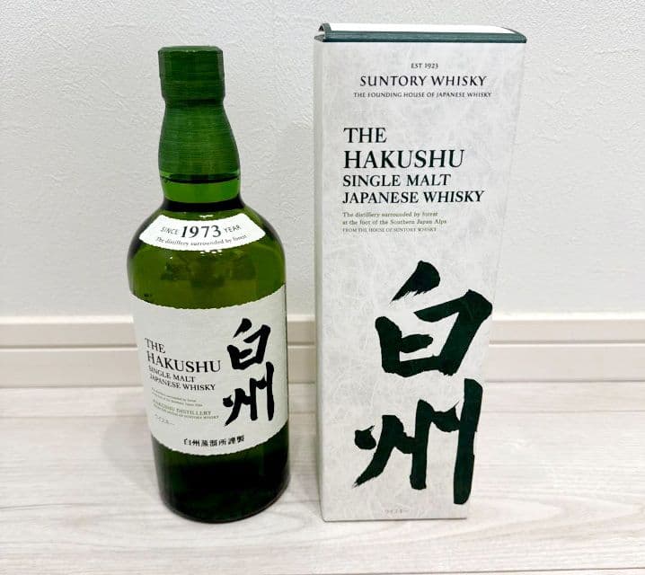 本日最終値下げサントリーシングルモルトウイスキー白州　化粧箱付