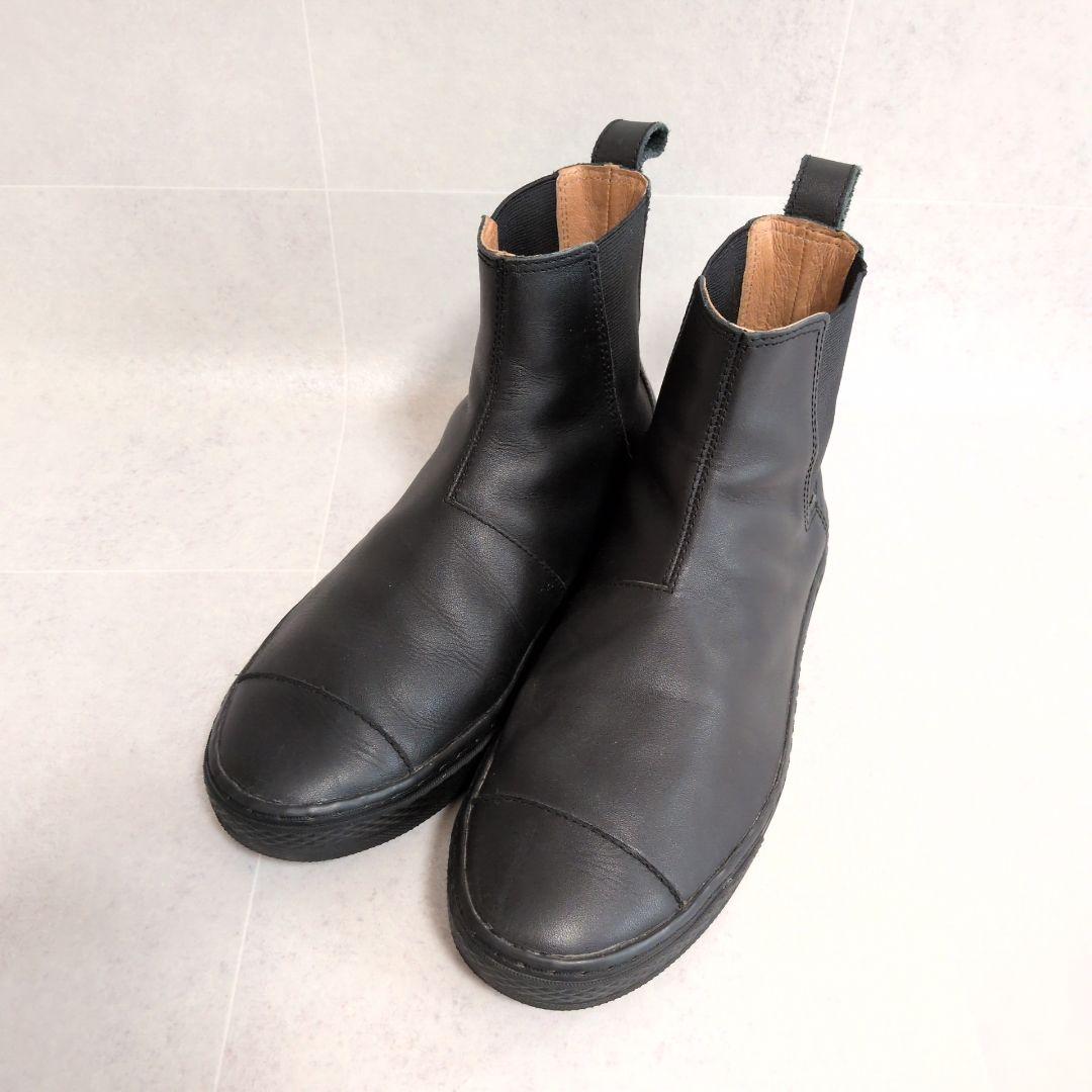 【美品】コンバース　クップ サイドゴアブーツ レザー　黒 24cm