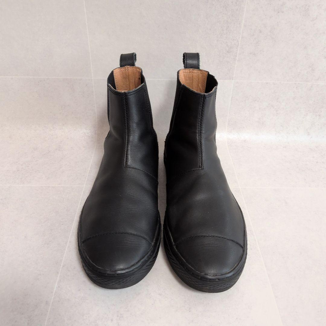 【美品】コンバース　クップ サイドゴアブーツ レザー　黒 24cm