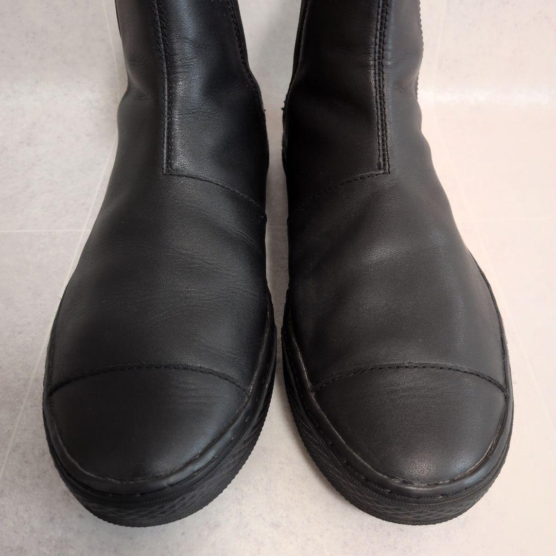 【美品】コンバース　クップ サイドゴアブーツ レザー　黒 24cm