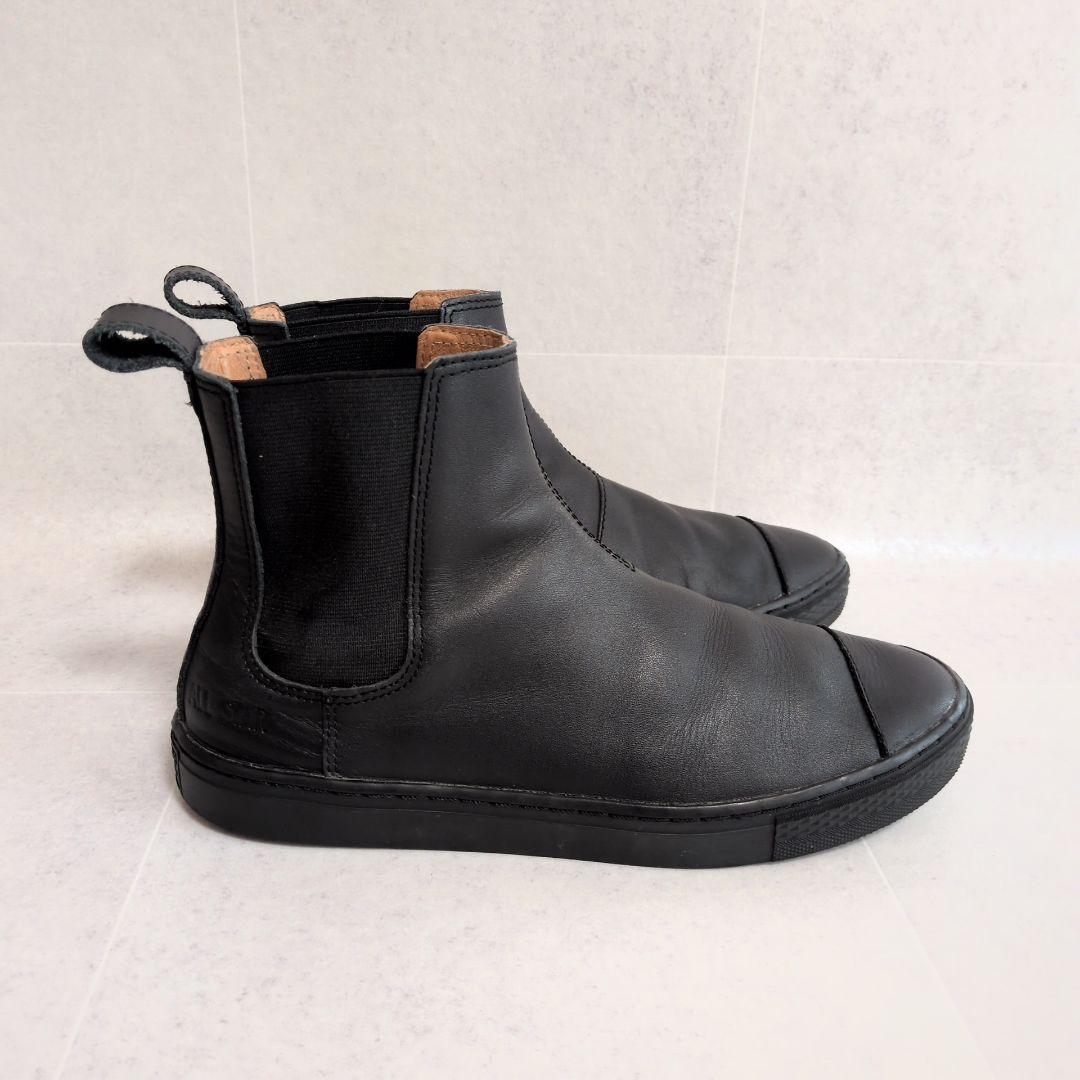 【美品】コンバース　クップ サイドゴアブーツ レザー　黒 24cm