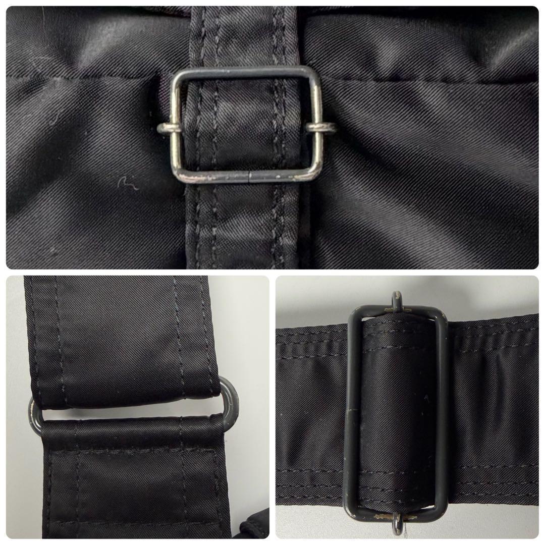 ポーター タンカー ヘルメットバッグ フラップ 2way ブラック大容量