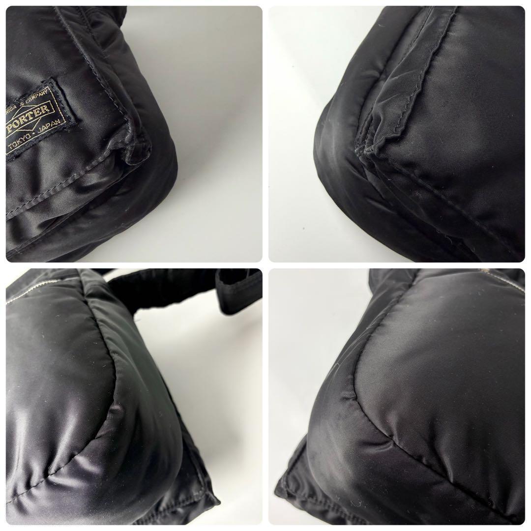 ポーター タンカー ヘルメットバッグ フラップ 2way ブラック大容量