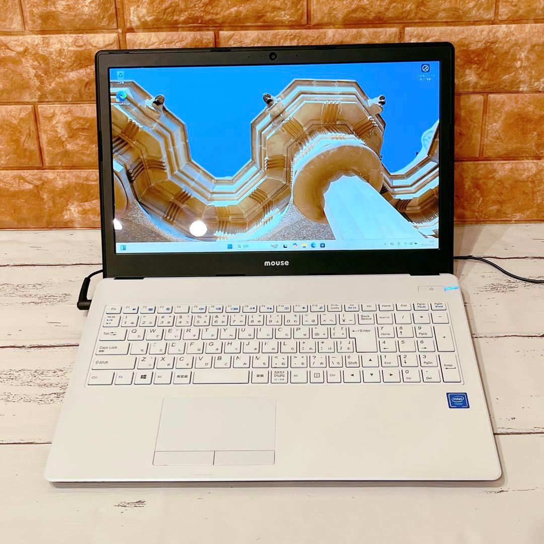 mouse ノートパソコン SSD256GB Webカメラ Win11 即使用可