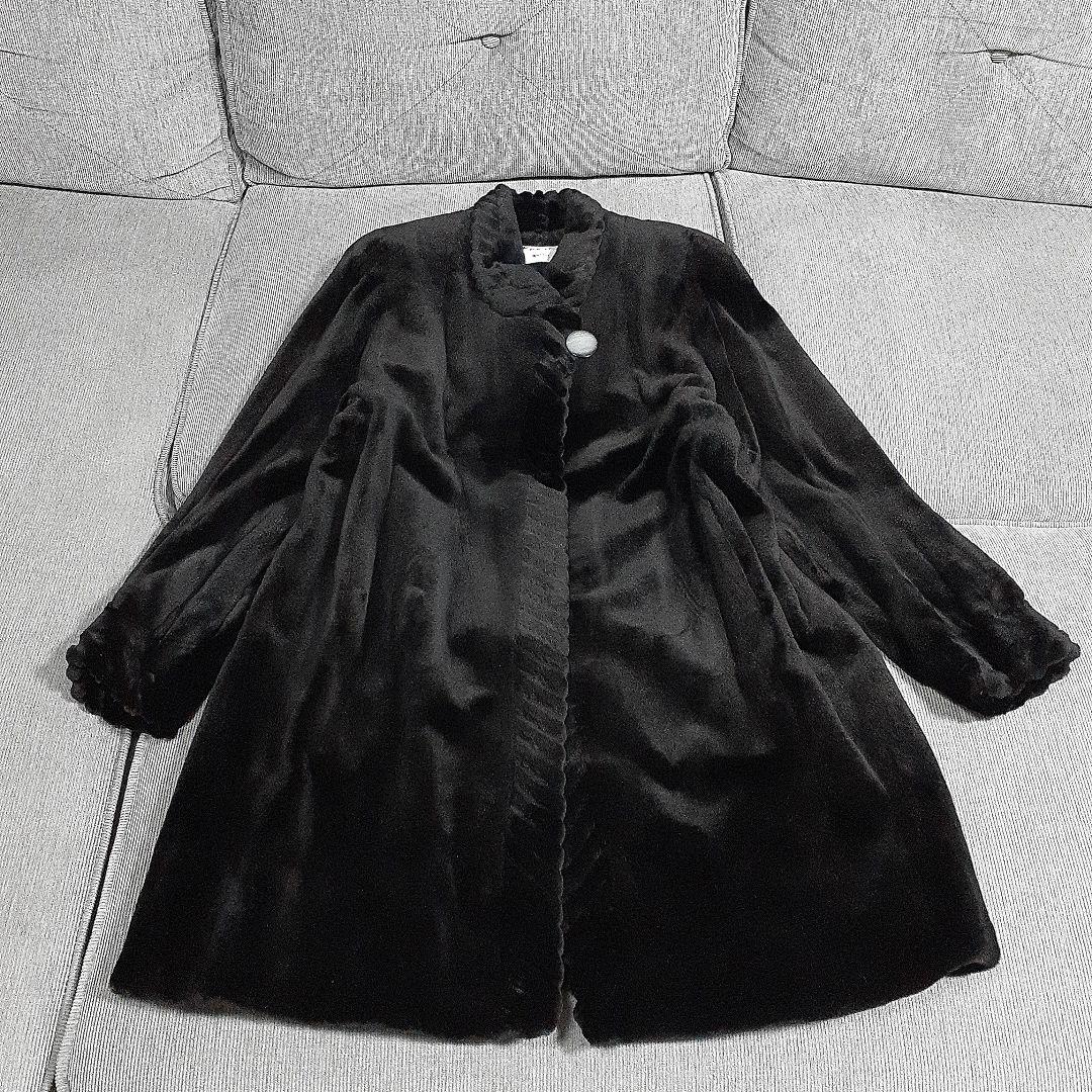 シェアードミンク ブラック コート