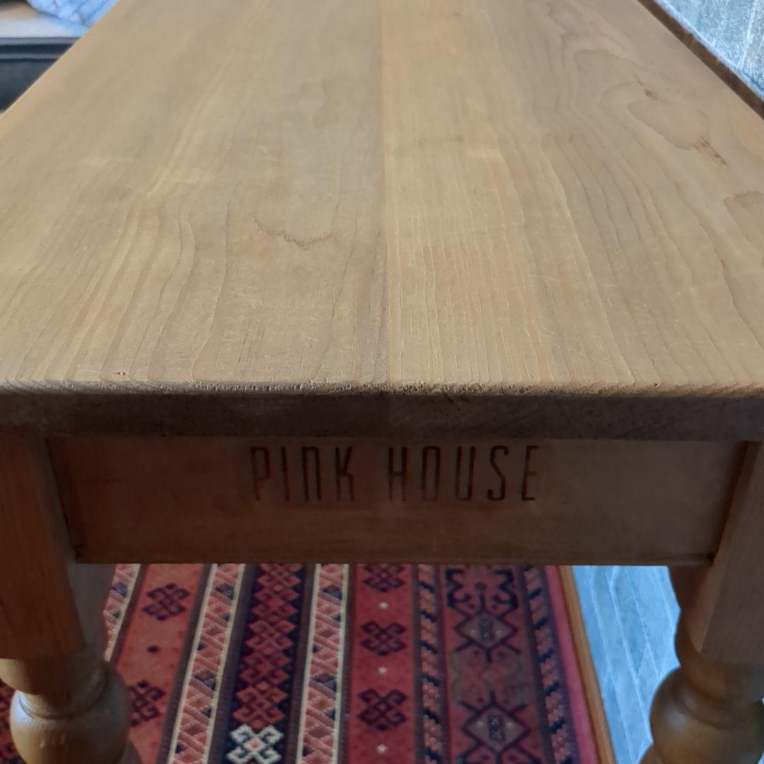 PINK HOUSE アンティークパイン木製テーブル